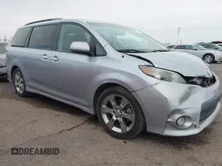 2014 Toyota Sienna SE with VIN 5TDXK3DC4ES491269, listed as a IAAI auction lot 42004485 with 118,516 mi miles and . Bid and sale history available at DreamBid. Image 1.