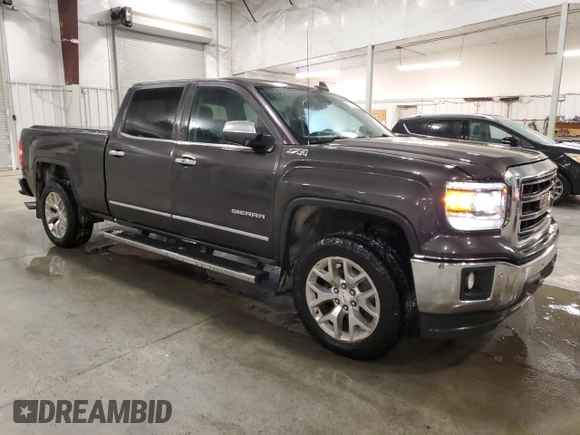 2015 GMC Sierra 1500 SLT with VIN 3GTU2VEJ6FG277119, listed as a Copart auction lot 45753745 with 287,866 mi miles and Salvage Title. Bid and sale history available at DreamBid. Image 4.
