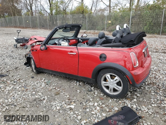2008 MINI Convertible with VIN WMWRF33518TG18470, listed as a Copart auction lot 79095684 with Not provided miles and Clean title. Bid and sale history available at DreamBid. Image 2.