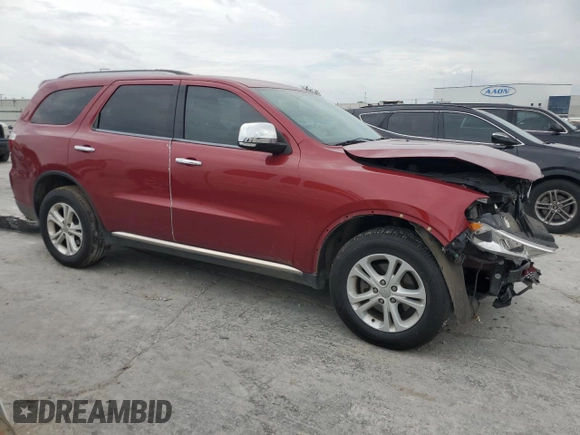 2013 Dodge Durango Crew with VIN 1C4RDHDG1DC584253, listed as a Copart auction lot 59395725 with 152,595 mi miles and Salvage title. Bid and sale history available at DreamBid. Image 4.