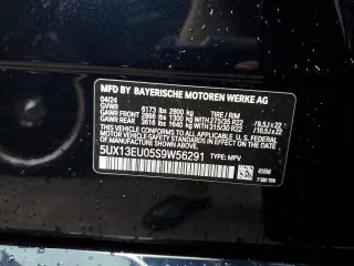 2025 BMW X5 sDrive40i with VIN 5UX13EU05S9W56291, listed as a Copart auction lot 73857164 with 0 mi miles and Salvage Title. Bid and sale history available at carsss.com. Image 14.