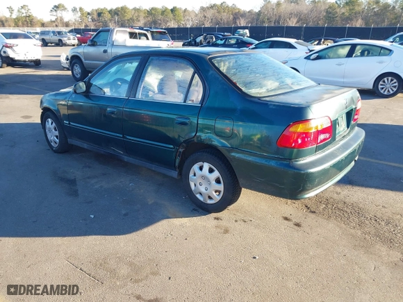 1999 Honda Civic VP with VIN 2HGEJ6614XH564053, listed as a IAAI auction lot 41317610 with 241,757 mi miles. Bid and sale history available at carsss.com. Image 3.