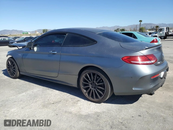 2018 Mercedes-Benz C 43 AMG with VIN WDDWJ6EB0JF656725, listed as a Copart auction lot 46091835 with 84,079 mi miles and Salvage title. Bid and sale history available at DreamBid. Image 2.
