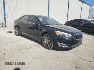 2014 Kia Cadenza Premium with VIN KNALN4D79E5120531, listed as a Copart auction lot 45104745 with Not Provided miles and Salvage Title. Bid and sale history available at DreamBid. Image 4.