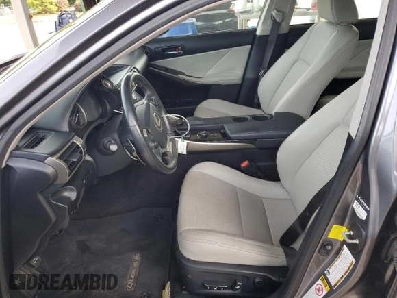 2014 Lexus IS 250 with VIN JTHBF1D23E5011284, listed as a Copart auction lot 61499345 with 76,494 mi miles and Salvage title. Bid and sale history available at DreamBid. Image 7.