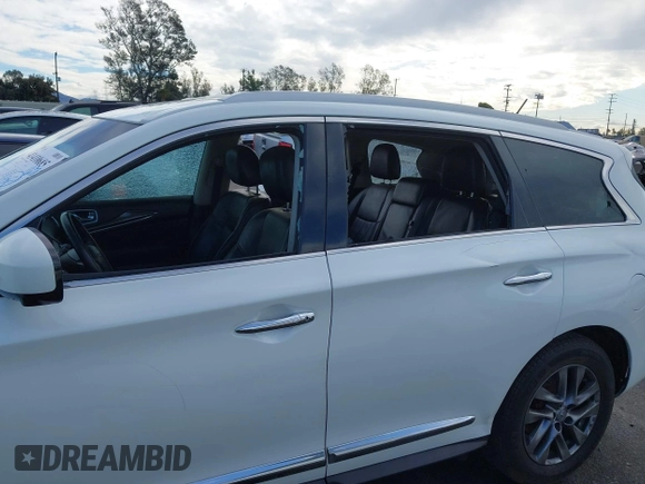 2015 Infiniti QX60 with VIN 5N1AL0MN4FC530895, listed as a IAAI auction lot 41410685 with 89,927 mi miles. Bid and sale history available at carsss.com. Image 6.