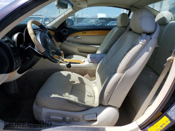 2002 Lexus SC 430 with VIN JTHFN48Y720002987, listed as a Copart auction lot 55450785 with 91,164 mi miles and Salvage title. Bid and sale history available at DreamBid. Image 7.