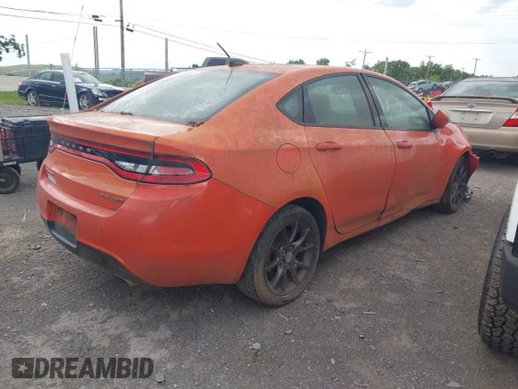 2015 Dodge Dart SXT z VIN 1C3CDFBB5FD374564, wystawiony jako IAAI lot #42471977 z przebiegiem 104 194 mil mil oraz . Historia ofert i sprzedaży dostępna na DreamBid. Obrazek 4.