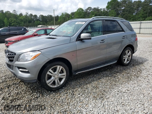 2012 Mercedes-Benz M 350 with VIN 4JGDA5HB3CA025020, listed as a Copart auction lot 55422085 with 156,243 mi miles and Salvage title. Bid and sale history available at DreamBid. Image 1.