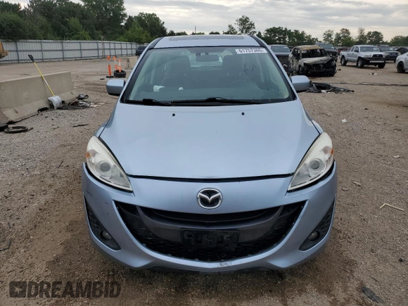 2012 Mazda 5 Grand Touring with VIN JM1CW2DL8C0131855, listed as a Copart auction lot 61757365 with 135,672 mi miles and Salvage title. Bid and sale history available at DreamBid. Image 5.