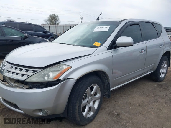 2007 Nissan Murano SL with VIN JN8AZ08W47W650593, listed as a IAAI auction lot 41778280 with 171,586 mi miles and . Bid and sale history available at DreamBid. Image 2.