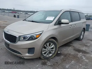 2016 Kia Sedona LX with VIN KNDMB5C16G6116730, listed as a IAAI auction lot 40953112 with 147,191 mi miles. Bid and sale history available at carsss.com. Image 2.