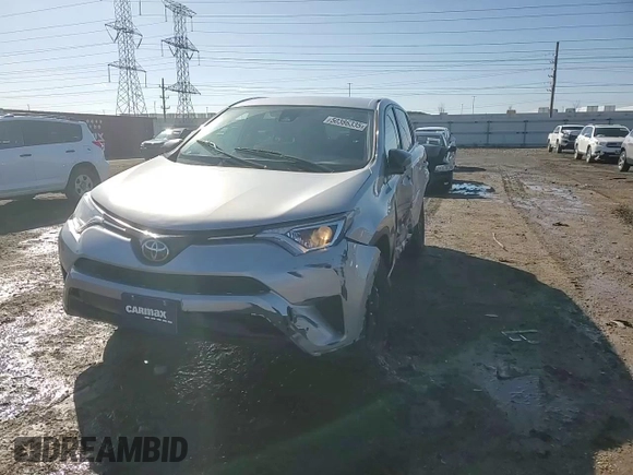2018 Toyota RAV4 LE with VIN 2T3BFREV2JW730084, listed as a Copart auction lot 50386335 with 56,650 mi miles and Salvage Title. Bid and sale history available at carsss.com. Image 10.