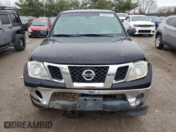 2010 Nissan Frontier SE with VIN 1N6AD0EV2AC435404, listed as a Copart auction lot 85863774 with Not provided miles and Salvage title. Bid and sale history available at DreamBid. Image 5.