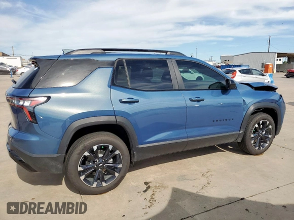 2025 Chevrolet Equinox FWD RS with VIN 3GNAXLEG9SL275130, listed as a Copart auction lot 57828795 with 2,277 mi miles and Salvage title. Bid and sale history available at DreamBid. Image 3.