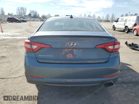 2017 Hyundai Sonata 2.4L with VIN 5NPE24AF6HH519756, listed as a Copart auction lot 43437625 with 98,397 mi miles and Salvage Title. Bid and sale history available at carsss.com. Image 6.