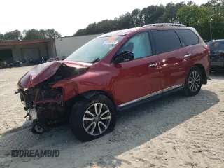 2013 Nissan Pathfinder SL z VIN 5N1AR2MM4DC667009, wystawiony jako Copart lot #58703135 z przebiegiem Nie podano mil oraz Szkoda całkowita • Salvage title. Historia ofert i sprzedaży dostępna na DreamBid. Obrazek 1.