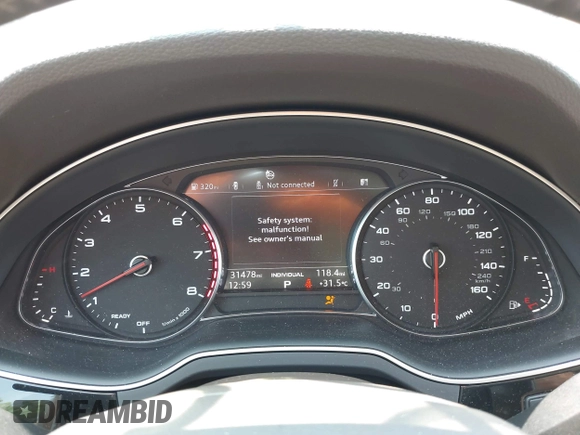 2017 Audi Q7 Premium Plus with VIN WA1LAAF76HD017887, listed as a IAAI auction lot 42426902 with 31,478 mi miles and . Bid and sale history available at DreamBid. Image 7.