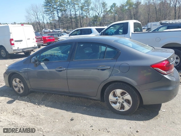 2013 Honda Civic Sdn LX with VIN 2HGFB2F59DH524429, listed as a IAAI auction lot 42114834 with 280,101 mi miles. Bid and sale history available at carsss.com. Image 14.