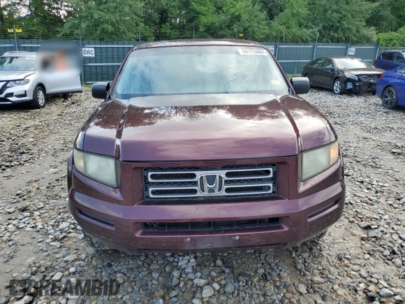 2007 Honda Ridgeline RT with VIN 2HJYK16297H551976, listed as a Copart auction lot 66175684 with 299,500 mi miles and Salvage Title. Bid and sale history available at carsss.com. Image 5.
