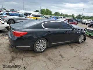 2015 Kia K900 Premium with VIN KNALU4D49F6026041, listed as a Copart auction lot 65393834 with 152,851 mi miles and Salvage Title. Bid and sale history available at carsss.com. Image 3.
