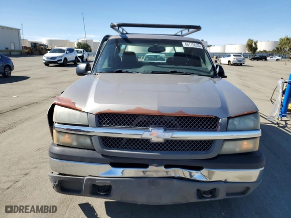 2003 Chevrolet Silverado 1500 Work Truck with VIN 2GCEC19X331250599, listed as a Copart auction lot 46115625 with 196,866 mi miles and Salvage Title. Bid and sale history available at carsss.com. Image 5.