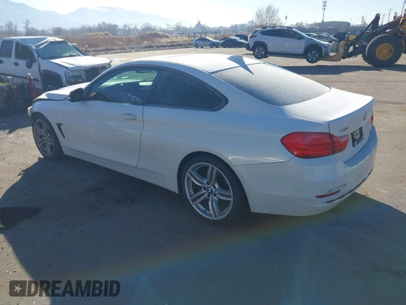2014 BMW 4 Series 435i with VIN WBA3R1C56EK191996, listed as a IAAI auction lot 41450981 with 125,352 mi miles and . Bid and sale history available at carsss.com. Image 3.