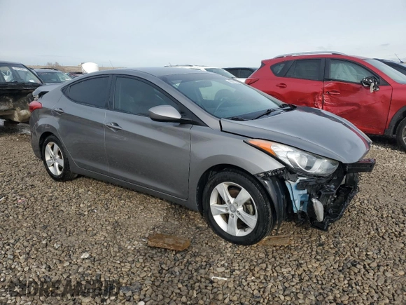 2013 Hyundai Elantra Limited with VIN 5NPDH4AE7DH449924, listed as a Copart auction lot 45911945 with 108,559 mi miles and Salvage Title. Bid and sale history available at DreamBid. Image 4.