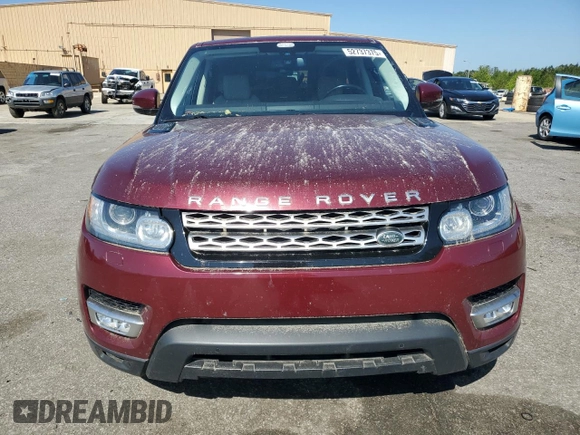 2016 Land Rover Range Rover Sport V6 HSE with VIN SALWR2VF6GA548395, listed as a Copart auction lot 52737375 with 0 mi miles and Clean Title. Bid and sale history available at carsss.com. Image 5.