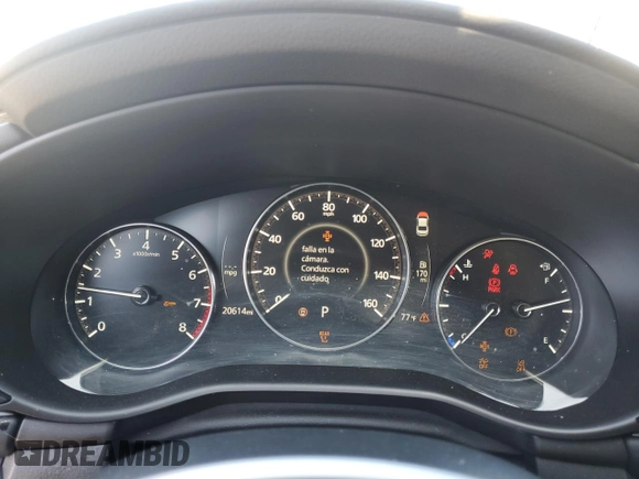 2024 Mazda 3 S with VIN 3MZBPAAM0RM434082, listed as a Copart auction lot 48806075 with 20,614 mi miles and Salvage Title. Bid and sale history available at DreamBid. Image 9.