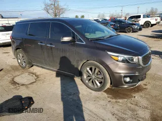 2018 Kia Sedona SX-L with VIN KNDME5C16J6394039, listed as a Copart auction lot 84510944 with 127,694 mi miles and Salvage Title. Bid and sale history available at carsss.com. Image 4.