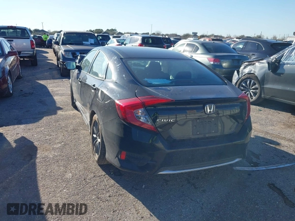 2020 Honda Civic Sedan LX with VIN 2HGFC2F65LH599276, listed as a IAAI auction lot 41656979 with 1 mi miles. Bid and sale history available at carsss.com. Image 3.