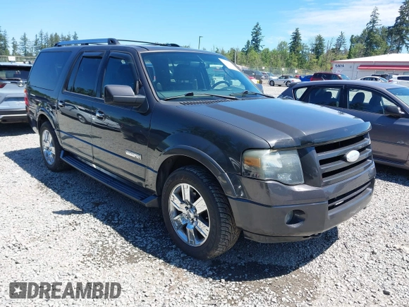 2007 Ford Expedition Max Limited z VIN 1FMFK20587LA41024, wystawiony jako IAAI lot #42366795 z przebiegiem 189 588 mil mil oraz . Historia ofert i sprzedaży dostępna na DreamBid. Obrazek 1.