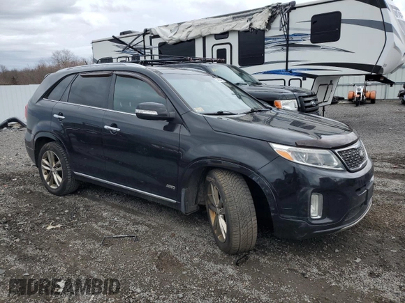 2015 Kia Sorento SX with VIN 5XYKWDA78FG597251, listed as a Copart auction lot 46836475 with 216,224 mi miles and Clean Title. Bid and sale history available at carsss.com. Image 4.