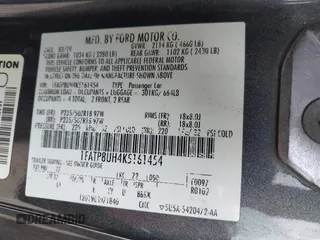 2019 Ford Mustang EcoBoost with VIN 1FATP8UH4K5161454, listed as a IAAI auction lot 42134519 with 94,256 mi miles and . Bid and sale history available at DreamBid. Image 9.