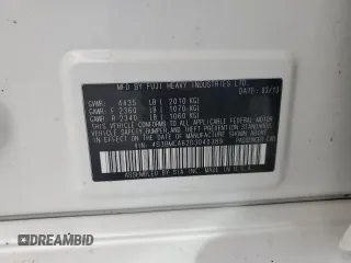 2013 Subaru Legacy 2.5i z VIN 4S3BMCA62D3040389, wystawiony jako Copart lot #50062795 z przebiegiem 181 180 mil mil oraz Szkoda całkowita • Salvage title. Historia ofert i sprzedaży dostępna na DreamBid. Obrazek 13.