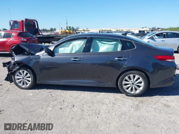 2018 Kia Optima EX with VIN 5XXGU4L36JG223501, listed as a IAAI auction lot 41722310 with 63,481 mi miles and . Bid and sale history available at carsss.com. Image 15.
