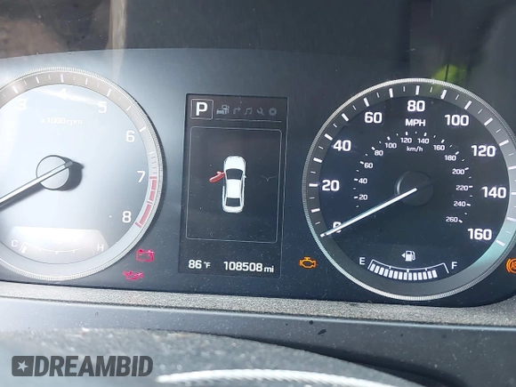 2015 Hyundai Sonata Sport with VIN 5NPE34AF9FH107616, listed as a IAAI auction lot 41867858 with 108,508 mi miles and . Bid and sale history available at DreamBid. Image 7.