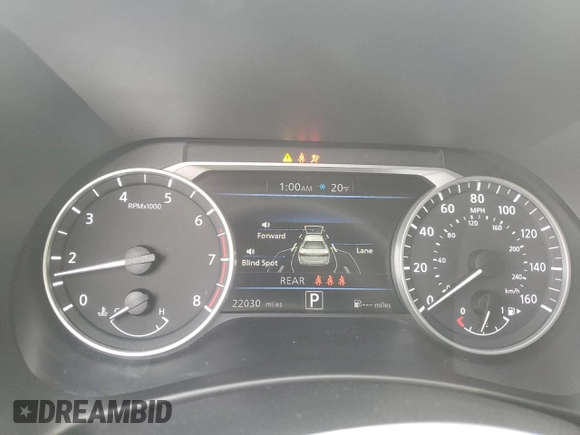 2023 Nissan Sentra SR with VIN 3N1AB8DV1PY258176, listed as a Copart auction lot 42323155 with 22,030 mi miles and Salvage Title. Bid and sale history available at carsss.com. Image 9.