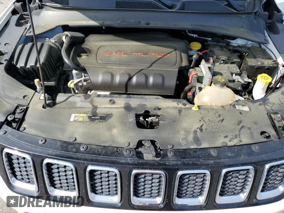 2018 Jeep Compass Sport with VIN 3C4NJCAB7JT140622, listed as a Copart auction lot 58162185 with 128,686 mi miles and Salvage title. Bid and sale history available at DreamBid. Image 12.