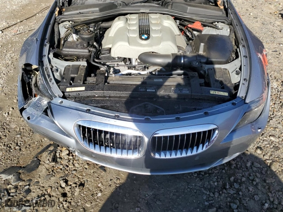 2005 BMW 6 Series 645Ci with VIN WBAEH73495B193487, listed as a Copart auction lot 88299505 with 57,967 mi miles and Salvage Title. Bid and sale history available at carsss.com. Image 11.