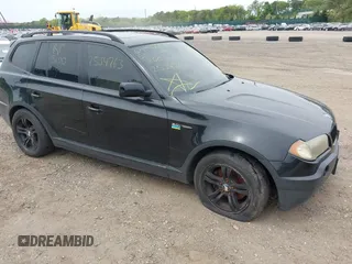 2004 BMW X3 3.0i z VIN WBXPA93474WA31320, wystawiony jako IAAI lot #42238345 z przebiegiem Nie podano mil oraz . Historia ofert i sprzedaży dostępna na DreamBid. Obrazek 1.