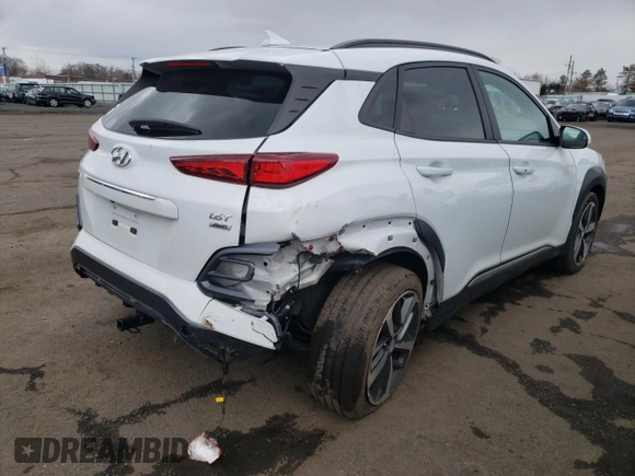 2021 Hyundai Kona Limited with VIN KM8K3CA53MU600159, listed as a Copart auction lot 51755675 with 93,004 mi miles and Salvage Title. Bid and sale history available at carsss.com. Image 3.