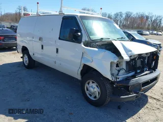 2014 Ford Econoline Cargo Commercial with VIN 1FTSE3EL0EDA04144, listed as a IAAI auction lot 41833930 with 159,405 mi miles. Bid and sale history available at carsss.com. Image 1.