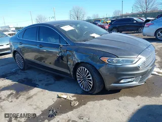 2018 Ford Fusion Titanium with VIN 3FA6P0D95JR138770, listed as a IAAI auction lot 41411388 with 107,540 mi miles. Bid and sale history available at carsss.com. Image 1.