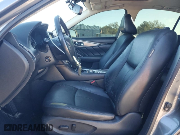 2017 Infiniti Q50 2.0t Sport with VIN JN1CV7AR8HM681391, listed as a Copart auction lot 81576354 with 136,386 mi miles and Salvage Title. Bid and sale history available at carsss.com. Image 7.
