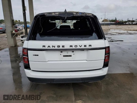 2018 Land Rover Range Rover with VIN SALGR2RV5JA503073, listed as a Copart auction lot 38466314 with 74,366 mi miles and . Bid and sale history available at DreamBid. Image 6.