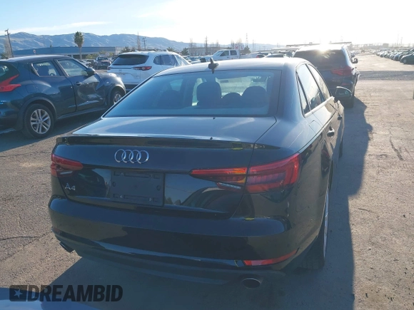 2017 Audi A4 Premium with VIN WAUGNAF43HN003244, listed as a IAAI auction lot 41278459 with 47,036 mi miles. Bid and sale history available at carsss.com. Image 16.