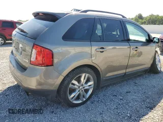 2014 Ford Edge SEL with VIN 2FMDK3J91EBA33648, listed as a Copart auction lot 63723214 with 0 mi miles and Salvage Title. Bid and sale history available at carsss.com. Image 3.