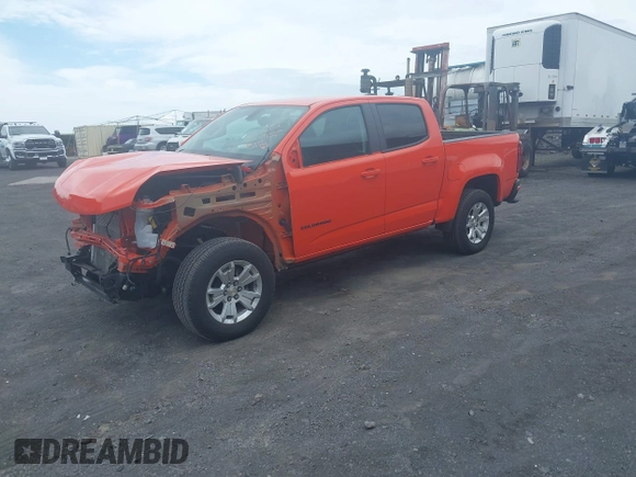 2021 Chevrolet Colorado 2WD LT with VIN 1GCGSCENXM1297969, listed as a IAAI auction lot 42025058 with 24,890 mi miles and . Bid and sale history available at DreamBid. Image 2.